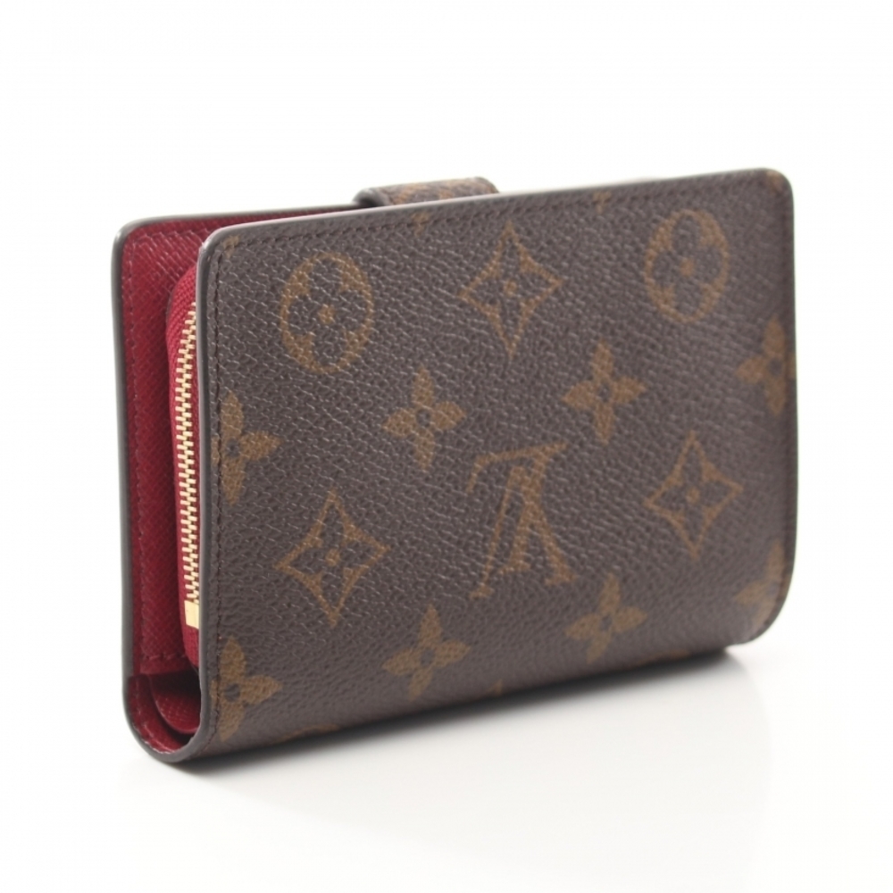 Louis Vuitton Portefeuille Juliet Fuchsia Bifold Wallet Brown